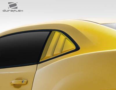 Duraflex - Chevrolet Camaro Duraflex Racer Window Scoops Louvers - 2 Piece - 109695 - Image 2