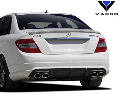 Vaero - Mercedes C Class C63 w/ PDC V1 Look Vaero Rear Body Kit Bumper 109859 - Image 2