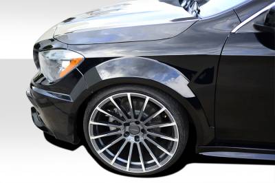 Mercedes-Benz CLA Duraflex Black Series Look Wide Body Front Fenders - 2 Piece - 112014