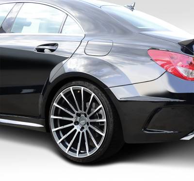 Mercedes-Benz CLA Duraflex Black Series Look Wide Body Rear Fenders - 4 Piece - 112015