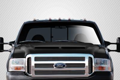 Ford Excursion Carbon Creations CV-X Hood - 1 Piece - 112328