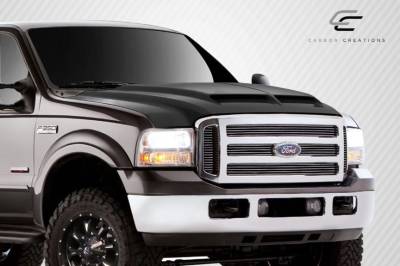 Carbon Creations - Ford Superduty Carbon Creations CV-X Hood - 1 Piece - 112328 - Image 2