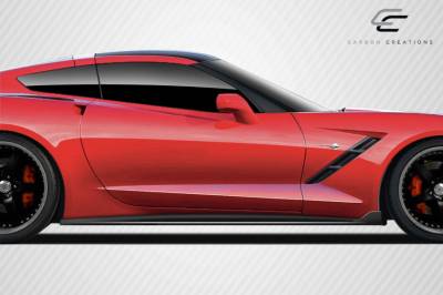 Carbon Creations - Chevrolet Corvette Carbon Creations GT Concept Side Splitters - 2 Piece - 112435 - Image 2