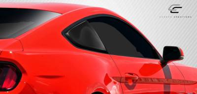 Carbon Creations - Ford Mustang Carbon Creations R-Spec Window Scoop - 2 Piece - 112463 - Image 2