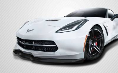 Carbon Creations - Chevrolet Corvette Carbon Creations Apex Front Splitter - 3 Piece - 112472 - Image 1