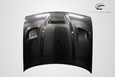 Carbon Creations - Dodge Challenger Carbon Creations Hellcat Look Hood - 1 Piece - 112475 - Image 3
