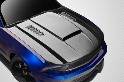 Carbon Creations - Ford Mustang Carbon Creations CV-X Version 3 Hood - 1 Piece - 112477 - Image 1