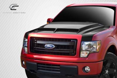 Carbon Creations - Ford F150 Carbon Creations GT500 Hood - 1 Piece - 112478 - Image 2