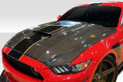 Carbon Creations - Ford Mustang Carbon Creations CVX Hood - 1 Piece - 112582 - Image 2
