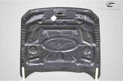 Carbon Creations - Ford Mustang Carbon Creations CVX Hood - 1 Piece - 112582 - Image 8