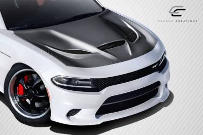 Carbon Creations - Dodge Charger Hellcat Carbon Fiber Creations Body Kit- Hood 112615 - Image 2