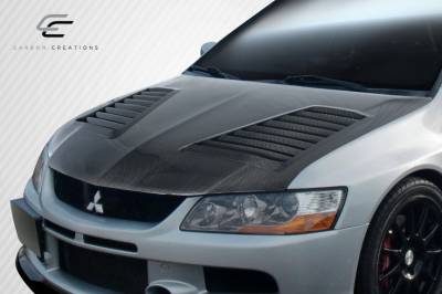 Carbon Creations - Mitsubishi Evolution Track DriTech Carbon Fiber Body Kit- Hood 112953 - Image 2