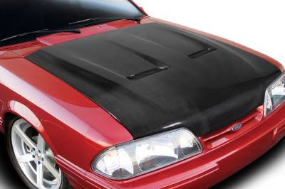 Carbon Creations - Ford Mustang Heat Extractor Carbon Fiber Creations Body Kit- Hood 113114 - Image 2