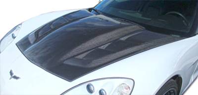 Carbon Creations - Chevrolet Corvette H-Design DriTech Carbon Fiber Body Kit- Hood 113127 - Image 1