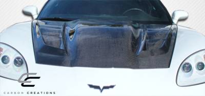 Carbon Creations - Chevrolet Corvette H-Design DriTech Carbon Fiber Body Kit- Hood 113127 - Image 2