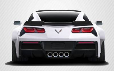 Corvette Gran Veloce DriTech Carbon Fiber Rear Bumper Lip Body Kit 113156