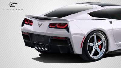 Carbon Creations - Corvette Gran Veloce DriTech Carbon Fiber Rear Bumper Lip Body Kit 113156 - Image 2