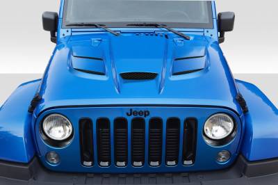 Duraflex - Jeep Wrangler Viper Look Duraflex Body Kit- Hood 113216 - Image 1