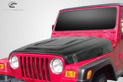 Carbon Creations - Jeep Wrangler Heat Reduction Carbon Creations Body Kit- Hood 113640 - Image 2