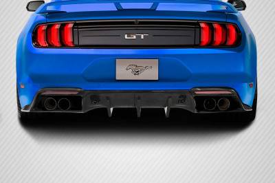 Carbon Creations - Ford Mustang Grid Carbon Fiber Rear Bumper Diffuser Body Kit 115006 - Image 1