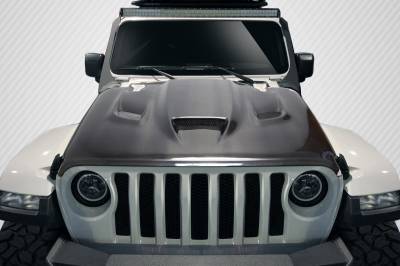 Carbon Creations - Jeep Wrangler Hellcat Carbon Fiber Creations Body Kit- Hood 115008 - Image 1