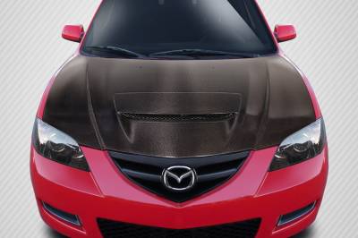 Carbon Creations - Mazda Mazda 3 4DR M-Speed Carbon Fiber Creations Body Kit- Hood 115133 - Image 1