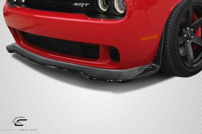 Carbon Creations - Dodge Challenger Hellcat Carbon Fiber Front Bumper Lip Body Kit 113986 - Image 2