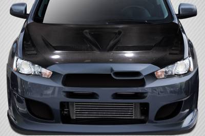 Extreme Dimensions 16 - Mitsubishi Lancer Race DriTech Carbon Fiber Body Kit- Hood!!! 114017 - Image 1
