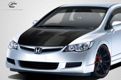 Carbon Creations - Honda Civic 4DR Supremo DriTech Carbon Fiber Body Kit- Hood!!! 114055 - Image 2