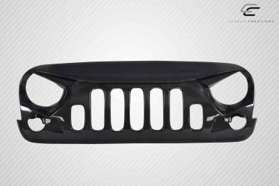 Carbon Creations - Jeep Wrangler Predator Carbon Fiber Creations Grill/Grille 115251 - Image 2