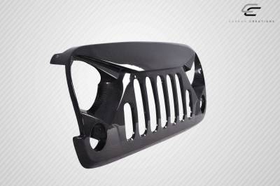 Carbon Creations - Jeep Wrangler Predator Carbon Fiber Creations Grill/Grille 115251 - Image 3