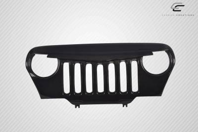 Carbon Creations - Jeep Wrangler Predator Carbon Fiber Creations Grill/Grille 115253 - Image 2