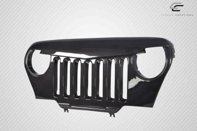 Carbon Creations - Jeep Wrangler Predator Carbon Fiber Creations Grill/Grille 115253 - Image 3