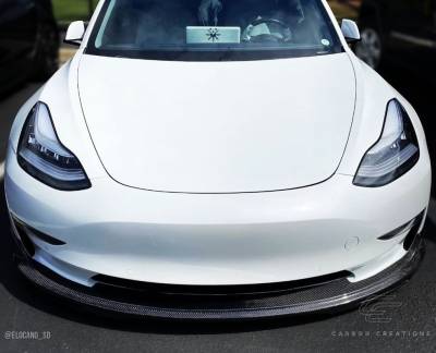 Carbon Creations - Tesla Model 3 GT Concept Carbon Fiber Front Bumper Lip Body Kit!!! 115466 - Image 3