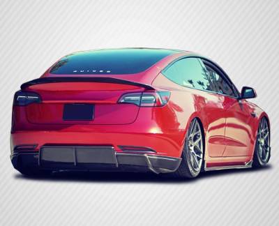 Carbon Creations - Tesla Model 3 GT Concept Carbon Fiber Rear Bumper Diffuser Body Kit 115468 - Image 3