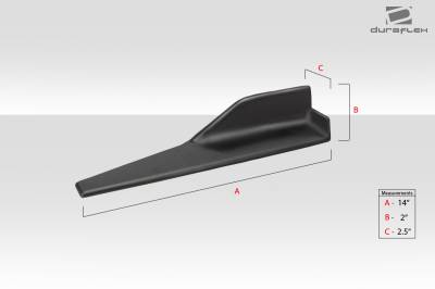 Duraflex - Universal Duraflex Type 1 Side Skirts Winglets Body Kit 114463 - Image 3