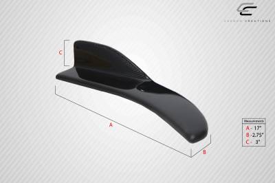 Carbon Creations - Universal Type 1 Carbon Fiber Body Kit-Side Winglet Splitters 114464 - Image 2
