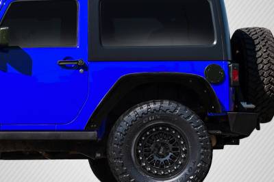 Carbon Creations - Jeep Wrangler Rugged Carbon Fiber Creations Body Kit- Rear Fenders 115681 - Image 2