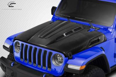Carbon Creations - Jeep Wrangler Avenger Carbon Fiber Creations Body Kit- Hood 115894 - Image 2