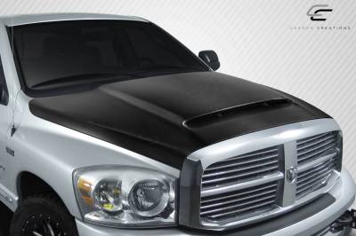 Carbon Creations - Dodge Ram 4DR Demon Look Carbon Fiber Creations Body Kit- Hood 115902 - Image 2
