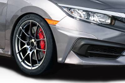 Duraflex - Honda Civic 4DR HFP Look Duraflex Front Bumper Lip Add On Body Kit 116277 - Image 1