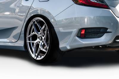 Honda Civic 4DR HFP Look Duraflex Rear Bumper Lip Add Ons Body Kit 116279