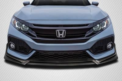Fits Honda Civic HB BZ Carbon Fiber Front Bumper Lip Body Kit 116340