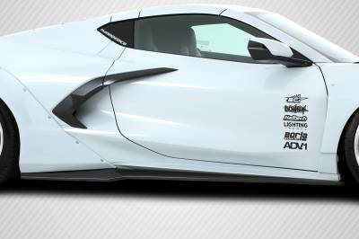Carbon Creations - Chevrolet Corvette Gran Veloce Carbon Fiber Side Splitters Body Kit 116586 - Image 1