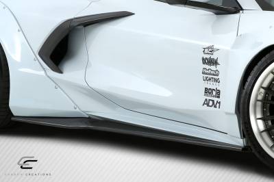 Carbon Creations - Chevrolet Corvette Gran Veloce Carbon Fiber Side Splitters Body Kit 116586 - Image 2