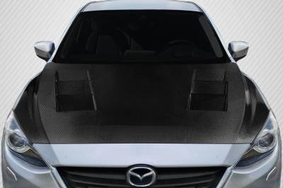 Carbon Creations - Mazda Mazda 3 Velocity Carbon Fiber Creations Body Kit- Hood 117470 - Image 1