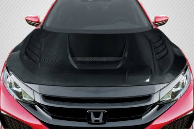 Carbon Creations - Honda Civic Time Attack Carbon Fiber Creations Body Kit- Hood 117490 - Image 1