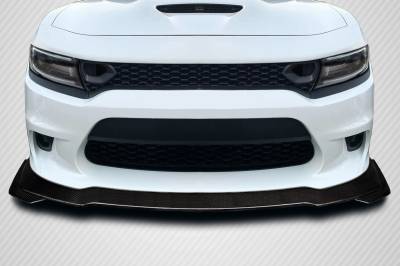 Dodge Charger Speed Icon Carbon Fiber Front Bumper Lip Body Kit 118204