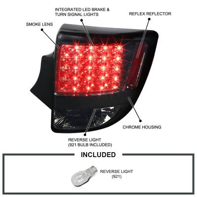 Spec-D - Toyota Celica Spec-D LED Taillights - Smoked Lens - LT-CEL00GLED-TM - Image 2