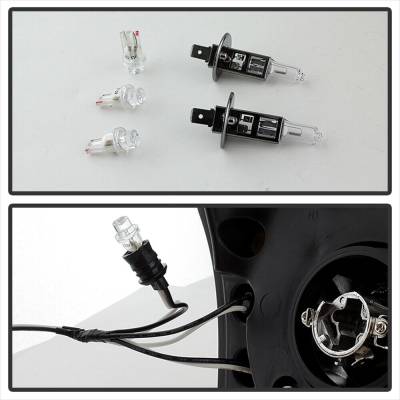 Spec-D - Chevrolet Silverado Spec-D Halo LED Smoke Projector Headlights - Black - 444-CS03-AM-BSM - Image 6